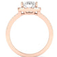 Bergenia Oval Diamond Engagement Ring (Lab Grown Igi Cert) rosegold