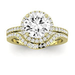 Bergenia - Round Lab Diamond Bridal Set (IGI Certified) - BeverlyDiamonds