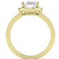 Bergenia Oval Diamond Engagement Ring (Lab Grown Igi Cert) yellowgold