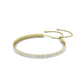 Bethany Double Strand Modern Moissanite Bracelet yellowgold