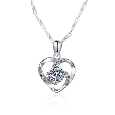 Bianca Moissanite Necklace whitegold