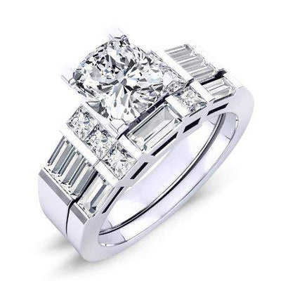 Bluebell Cushion Diamond Bridal Set (Lab Grown Igi Cert) whitegold