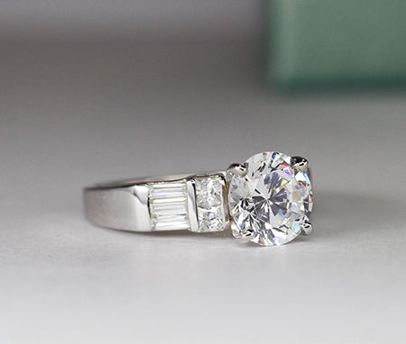 Bluebell Round Diamond Engagement Ring (Lab Grown Igi Cert) whitegold