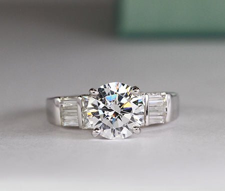 Bluebell Round Diamond Engagement Ring (Lab Grown Igi Cert) whitegold