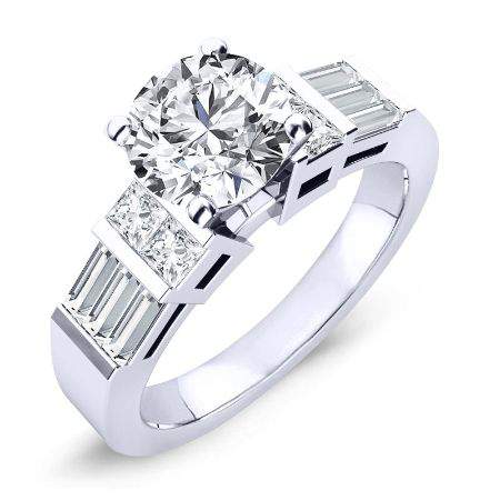 5.00 ct - Bluebell - Round Lab Diamond Engagement Ring (IGI Certified)
