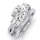 Bottlebrush Diamond Matching Band for Round Center (Band Only. Engagement Ring Not Included) - BeverlyDiamonds