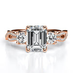 Bottlebrush - Emerald Lab Diamond Engagement Ring (IGI Certified) - BeverlyDiamonds