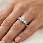 Bottlebrush - GIA Natural Round Diamond Engagement Ring