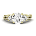 Bottlebrush Lab Diamond Matching Band For Round Center(Band Only. Engagement Ring Not Included) - BeverlyDiamonds