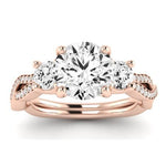 Bottlebrush Lab Diamond Matching Band For Round Center(Band Only. Engagement Ring Not Included) - BeverlyDiamonds