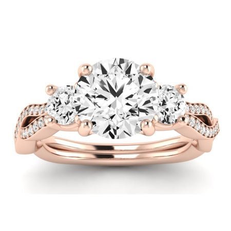 Bottlebrush Lab Diamond Matching Band For Round Center(Band Only. Engagement Ring Not Included) - BeverlyDiamonds