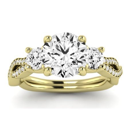 Bottlebrush Lab Diamond Matching Band For Round Center(Band Only. Engagement Ring Not Included) - BeverlyDiamonds