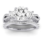 Bottlebrush Lab Diamond Matching Band For Round Center(Band Only. Engagement Ring Not Included) - BeverlyDiamonds
