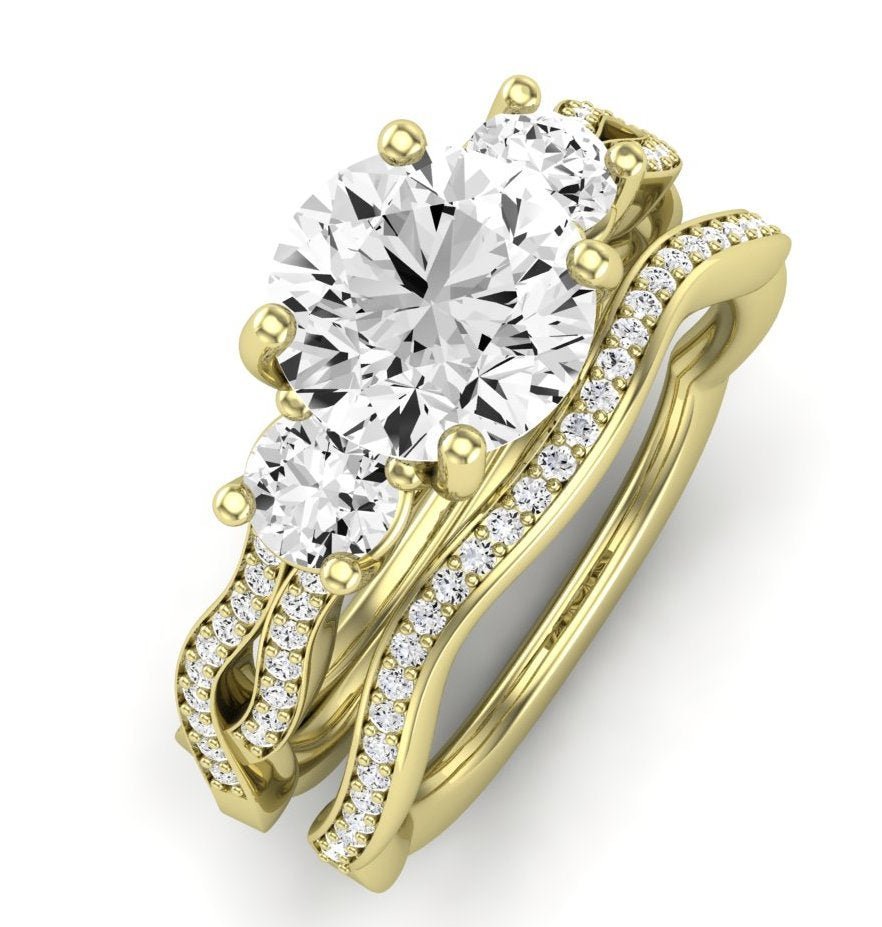 Bottlebrush Lab Diamond Matching Band For Round Center(Band Only. Engagement Ring Not Included) - BeverlyDiamonds