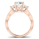 Bottlebrush Lab Diamond Matching Band For Round Center(Band Only. Engagement Ring Not Included) - BeverlyDiamonds