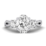 Bottlebrush - Oval Lab Diamond Bridal Set (IGI Certified) - BeverlyDiamonds
