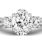 Bottlebrush - Oval Lab Diamond Engagement Ring (IGI Certified) - BeverlyDiamonds