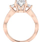 Bottlebrush Oval Diamond Engagement Ring (Lab Grown Igi Cert) rosegold