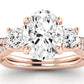 Bottlebrush Oval Diamond Engagement Ring (Lab Grown Igi Cert) rosegold