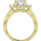 Bottlebrush Oval Diamond Engagement Ring (Lab Grown Igi Cert) yellowgold