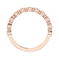 Briallen Round Millgrain Trendy Diamond Wedding Ring rosegold