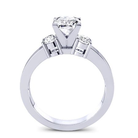 Briar Rose - 1ct Cushion Diamond Engagement Ring (Lab Grown Igi Cert) whitegold