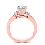 Briar Rose - 1ct Princess Diamond Bridal Set (Lab Grown Igi Cert) rosegold