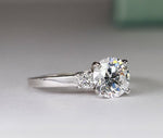 Briar Rose - GIA Natural Princess Diamond Engagement Ring - BeverlyDiamonds