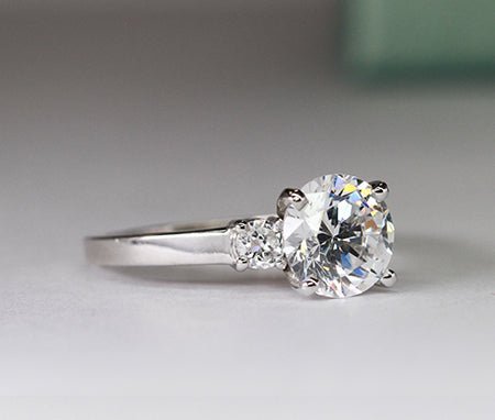 Briar Rose - Princess Diamond Engagement Ring - BeverlyDiamonds