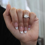 Briarrose - Princess Moissanite Engagement Ring - BeverlyDiamonds