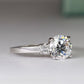 Briarrose - Round Moissanite Engagement Ring - BeverlyDiamonds