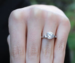 Briarrose - Round Moissanite Engagement Ring - BeverlyDiamonds