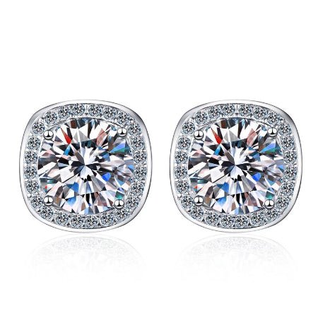 Briella Moissanite Earrings whitegold