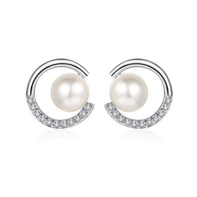 Brynlee Diamond & Pearl Earrings - BeverlyDiamonds