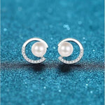 Brynlee Lab Diamond & Pearl Earrings - BeverlyDiamonds