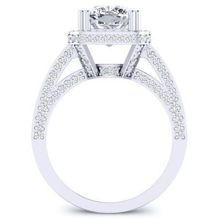 Buttercup - Cushion Moissanite Engagement Ring - BeverlyDiamonds