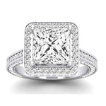 Buttercup Diamond Matching Band for Princess Center (Band Only. Engagement Ring Not Included) - BeverlyDiamonds