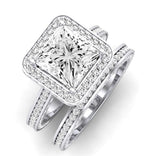 Buttercup Diamond Matching Band for Princess Center (Band Only. Engagement Ring Not Included) - BeverlyDiamonds
