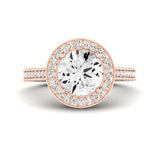 Buttercup Diamond Matching Band for Round Center (Band Only. Engagement Ring Not Included) - BeverlyDiamonds