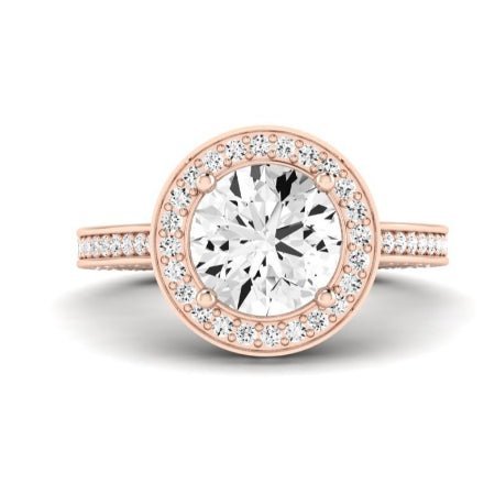 Buttercup Diamond Matching Band for Round Center (Band Only. Engagement Ring Not Included) - BeverlyDiamonds