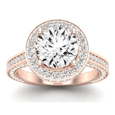 Buttercup Diamond Matching Band for Round Center (Band Only. Engagement Ring Not Included) - BeverlyDiamonds