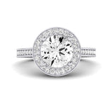 Buttercup Diamond Matching Band for Round Center (Band Only. Engagement Ring Not Included) - BeverlyDiamonds