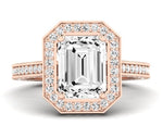 Buttercup - Emerald Lab Diamond Engagement Ring (IGI Certified) - BeverlyDiamonds