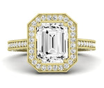 Buttercup - Emerald Lab Diamond Engagement Ring (IGI Certified) - BeverlyDiamonds