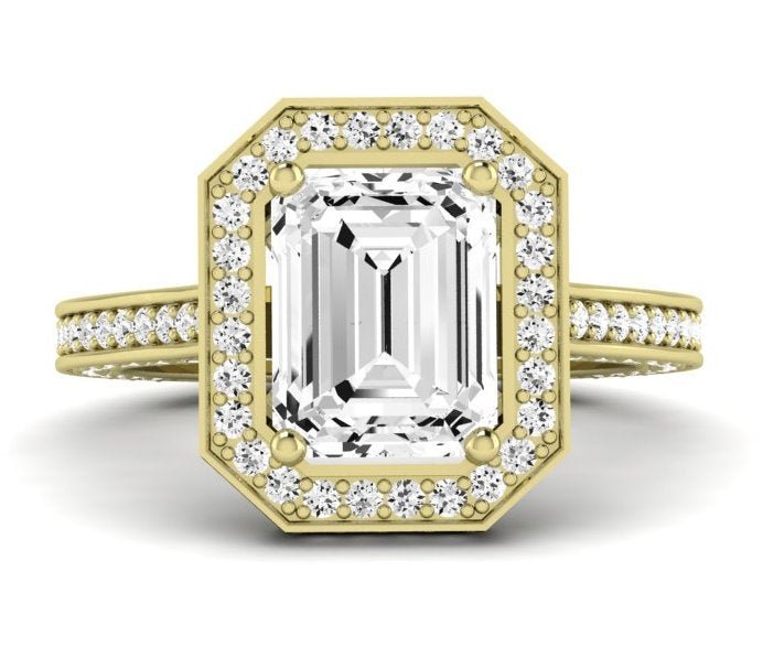Buttercup - Emerald Lab Diamond Engagement Ring (IGI Certified) - BeverlyDiamonds