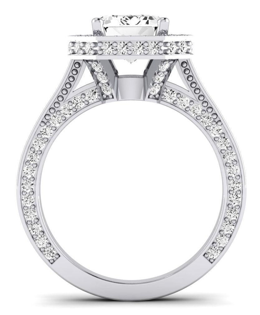 Buttercup - Emerald Lab Diamond Engagement Ring (IGI Certified) - BeverlyDiamonds