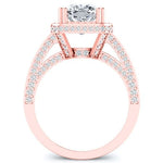 Buttercup - GIA Natural Cushion Diamond Bridal Set - BeverlyDiamonds