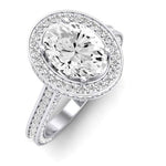 Buttercup - GIA Natural Oval Diamond Bridal Set - BeverlyDiamonds