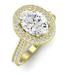 Buttercup - GIA Natural Oval Diamond Bridal Set - BeverlyDiamonds