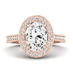 Buttercup - GIA Natural Oval Diamond Bridal Set - BeverlyDiamonds